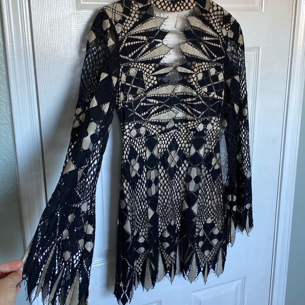 Free People Art Deco Dress - Size 2 - Worn once - EUC - mini